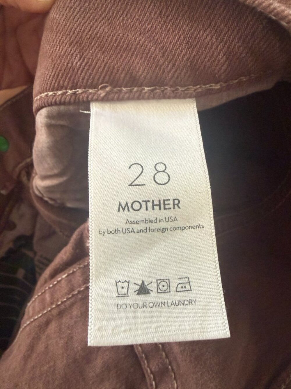 NWOT MOTHER SNACKS! Twizzy Skimp Jeans in French Roast/28- High Rise- MSRP $469 - Picture 10 of 14